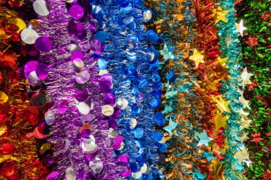 Satır Noel tinsel dekorasyon