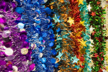 Satır Noel tinsel dekorasyon