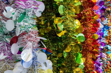 Satır Noel tinsel dekorasyon