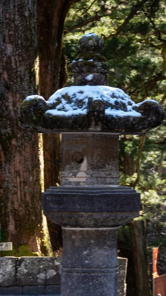 Toro stone lanterns  at Toshogu Shrine. — Stock Photo, Image
