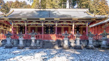 Sanjinko-üç Kutsal depo-Toshogu Tapınak, Nikko, J,