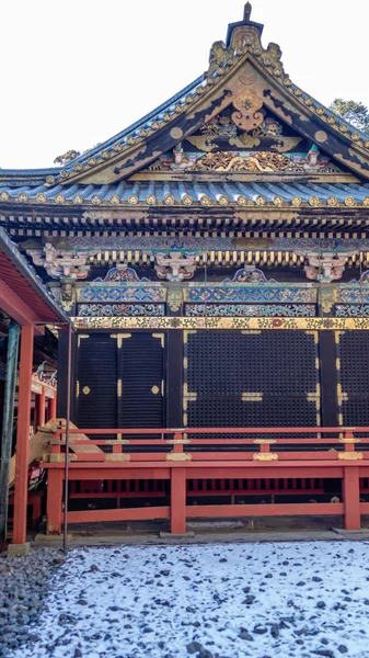 Yttre byggnad på Toshogu Shrine. Helgedomen är sista vila p — Stockfoto