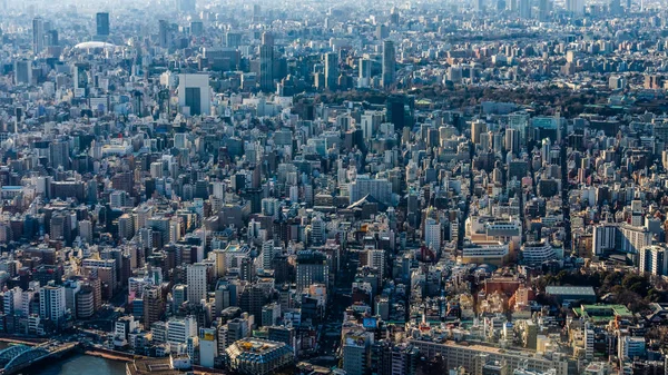 Die Stadt Tokio aus der Vogelperspektive — Stockfoto