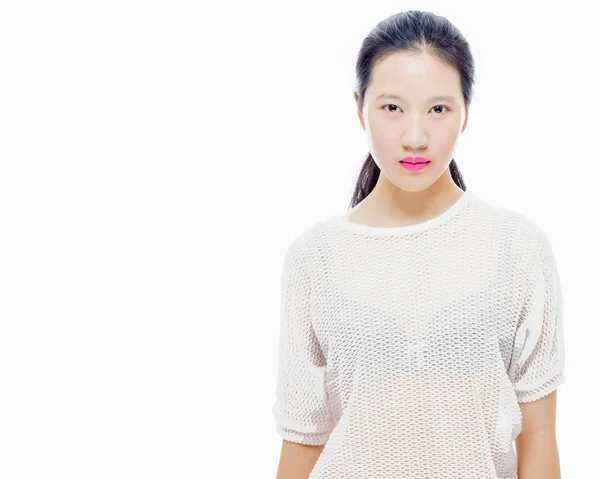 Asijské dospívající dívka krásy portrét — Stock fotografie