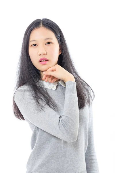 Adolescente asiática secundaria chica — Foto de Stock