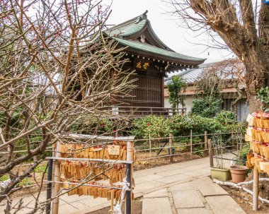 Ueno Parkı'ndaki Hanazono Inari Tapınağı. 