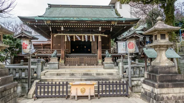 Tokyo Japan Februar 2019 Gojoten Jinja Schrein Ueno Park Ein — Stockfoto