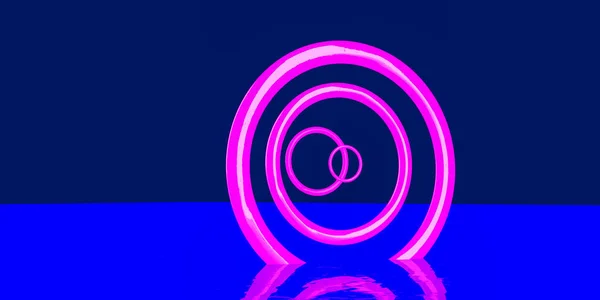 3D render of pink circles — Stock Photo, Image