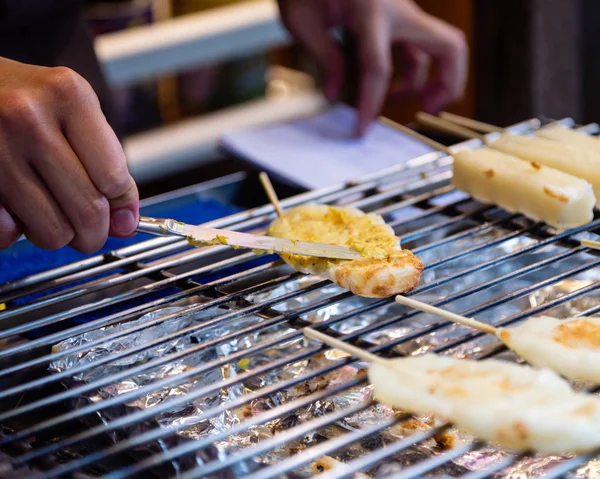 Japanische Reisbällchen auf Stockdessert — Stockfoto