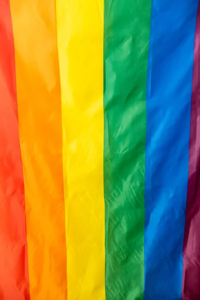 Rainbow Flag Usato Come Simbolo Movimenti Sociali Lesbiche Gay Bisessuali — Foto Stock