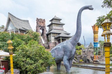 HSINCHU, TAIWAN - 28 Haziran 2020: Leofoo Village Theme Park, Guanxi Township, Hsinchu County 'de bir tema parkı