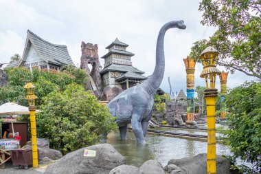 HSINCHU, TAIWAN - 28 Haziran 2020: Leofoo Village Theme Park, Guanxi Township, Hsinchu County 'de bir tema parkı