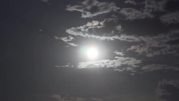 Сонячне Світло Природні Яскраві Спалахи Промені Потім Перехід Ефекту Темряви — стокове відео
