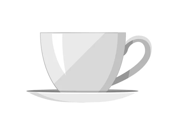 Hübsche Vorlage für Tee-Tasse-Vektorillustration — Stockvektor