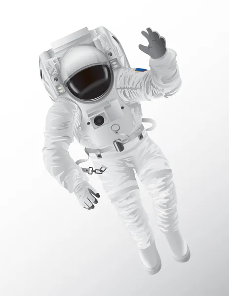 Профессиональный космонавт в современном костюме давления — стоковый вектор