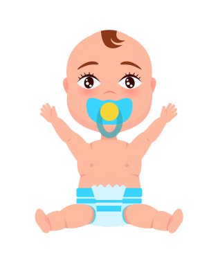 Bebek bebek bezi emzik, ağız içinde uzanır