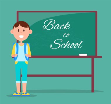 Back to School çok renkli vektör çizim