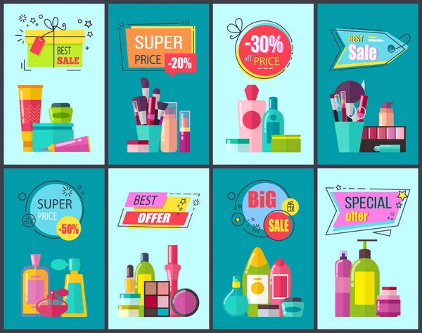 Mejor venta y Super Precio Set Vector Ilustración — Archivo Imágenes Vectoriales