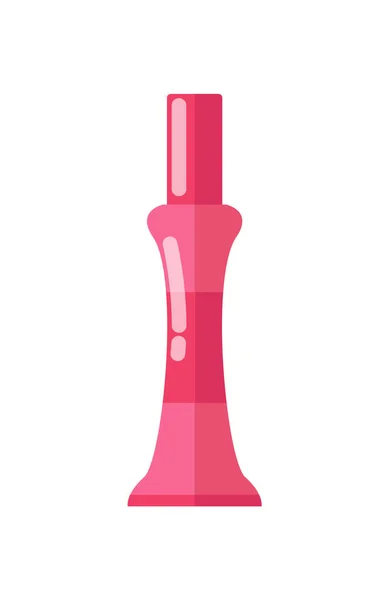 Hell glänzende kleine rosa Tube weicher Gesichtscreme — Stockvektor