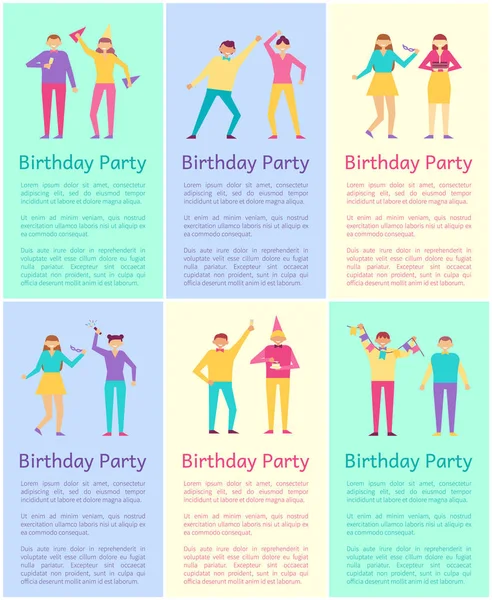 Вечеринка в честь дня рождения — стоковый вектор