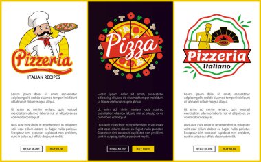 Pizzacı topluluğu Web vektör çizim