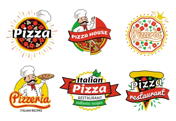 Illustrazione vettoriale del ristorante italiano della pizza — Vettoriale Stock
