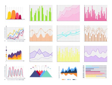 Renkli Poster vektör çizim grafik ayarlamak