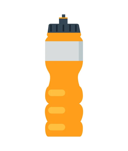 Niedlich orange Flasche Vorlage Vektor Illustration — Stockvektor