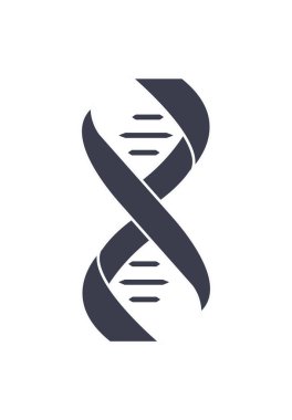 DNA deoksiribonükleik asit zinciri Logo Tasarım simgesi