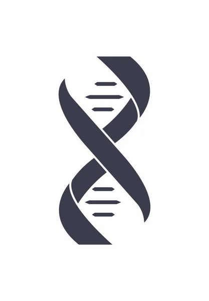 Ikona projekt Logo łańcucha kwasu dezoksyrybonukleinowego DNA — Wektor stockowy