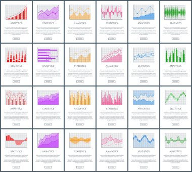 Analytics ve istatistik vektör çizim ayarla