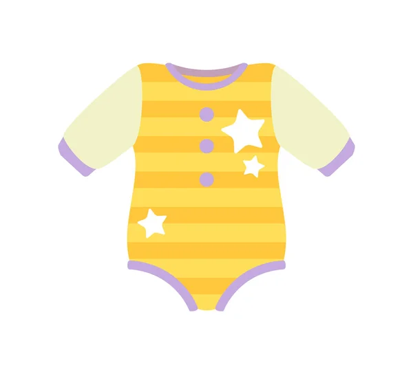 Baby kläder sparkdräkten, vektorillustration — Stock vektor