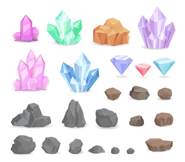 Цветные кристаллы и минералы
