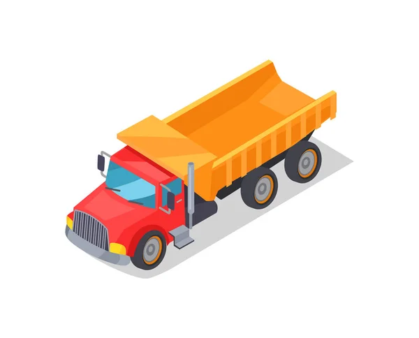 LKW Transport Plakatvektor Illustration — Stockvektor