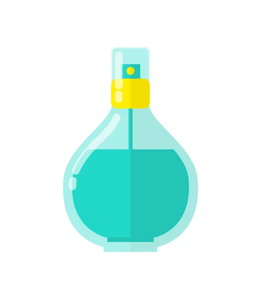 Aromatic Body Spray in Transparent Plastic Bottle — Stock Vector