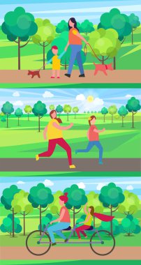 Çocuklarla vakit anneler çizimleri ayarla