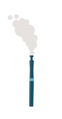 Vape sigara duman vektör illüstrasyon izole