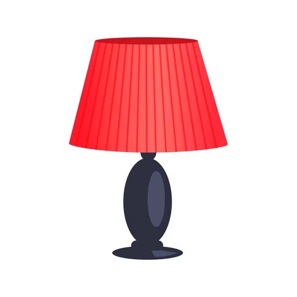 Lamp met Bell cilinder schaduw vectorillustratie — Stockvector