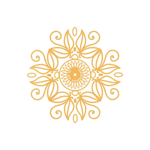 Filigrane sur certificat sceau Design couleurs dorées — Image vectorielle