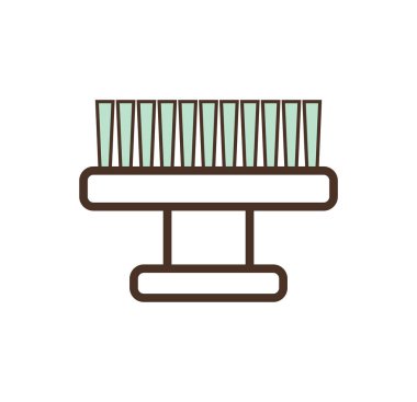 Kozmetik için küçük masaj fırça anlamına gelir uygulama