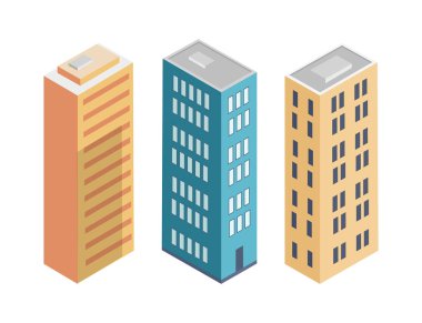 Bina koleksiyonu Poster vektör çizim