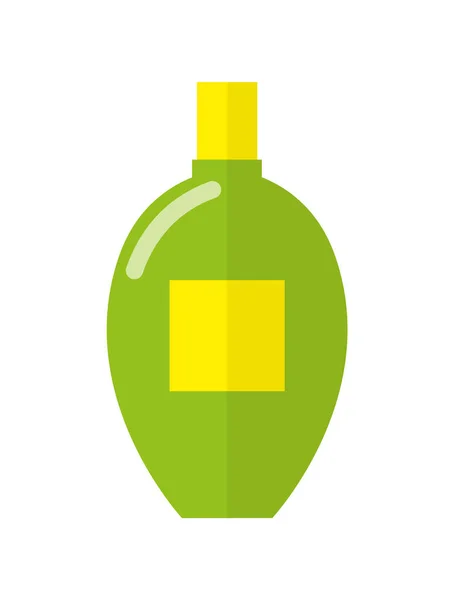 Skóry naturalne olej w błyszczący jasny butelki z tworzyw sztucznych — Wektor stockowy