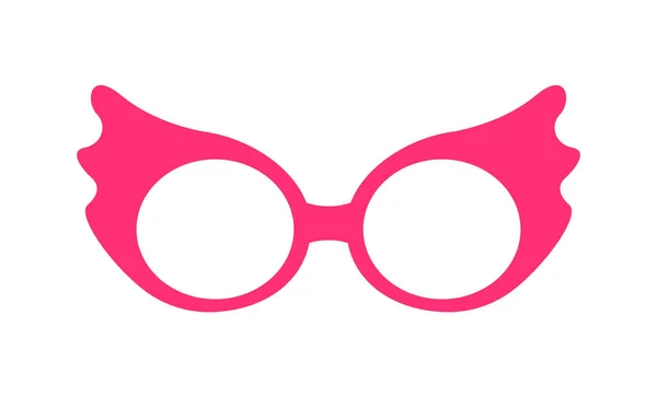 Princess Party Pink Glasses Vector Illustration — Stock Vector