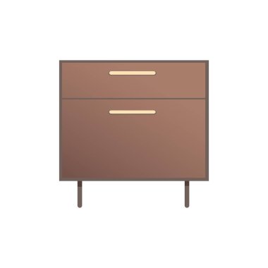 Beyaz zemin üzerinde izole oldukça başucu kabine