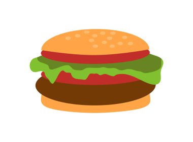 Çizburger Closeup nesne vektör çizim