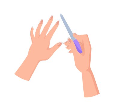 El ve tırnak törpüsü Poster vektör çizim