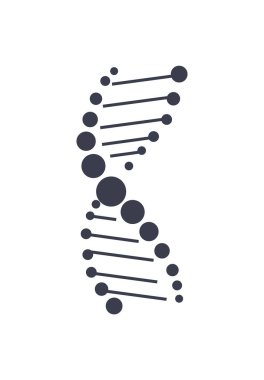 DNA deoksiribonükleik asit zinciri Logo Tasarım simgesi