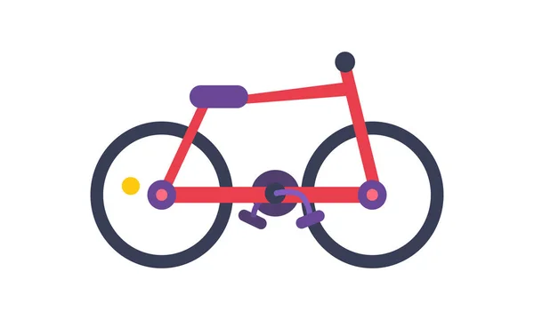 ベクトル イラスト ポスター赤い色の自転車 — ストックベクタ