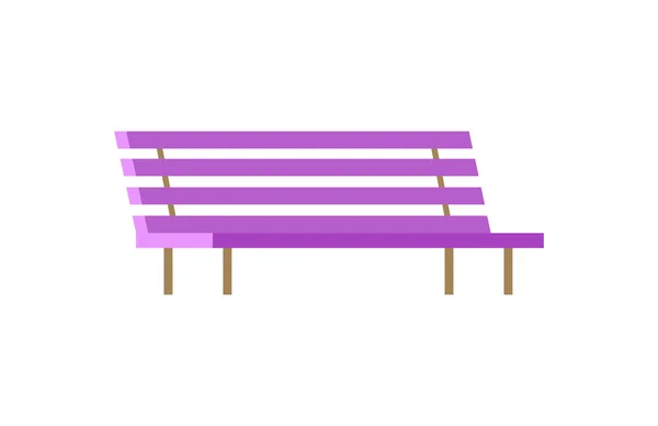 Bench Primer plano Aislado Poster Vector Ilustración — Archivo Imágenes Vectoriales