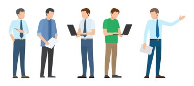 Başlangıç Poster erkek işadamı içinde bağları defter